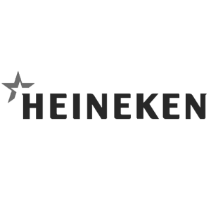 Heineken logo grayscale