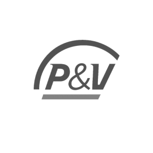 P&V logo grayscale