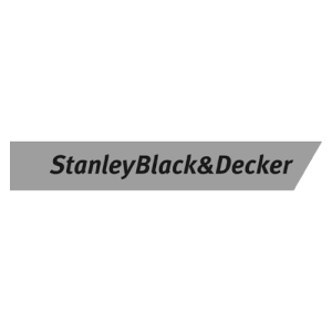 StanleyBlack & Decker logo grayscale