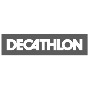 decathlon logo grayscale