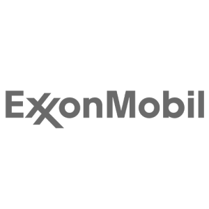 exxonmobil logo grayscale
